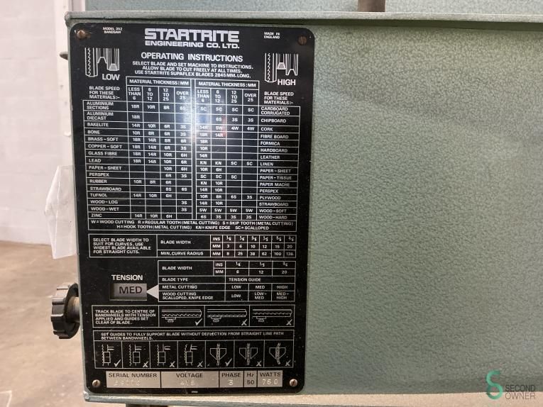 Bandsägen Startrite