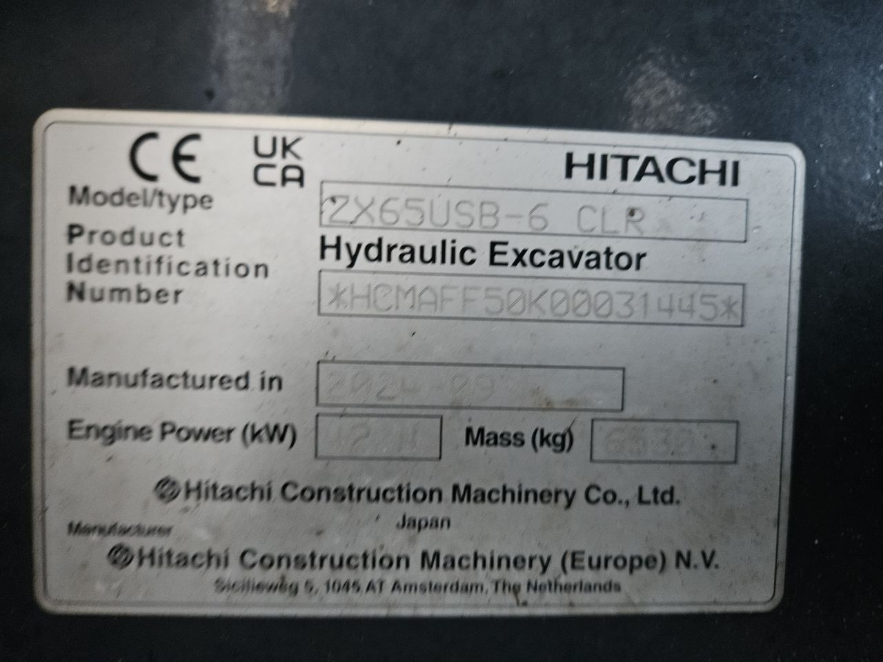 Hitachi ZX65USB-6