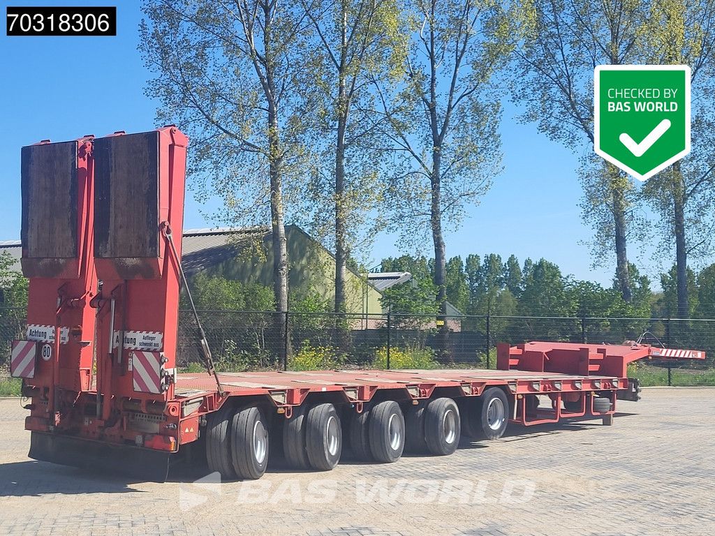 Goldhofer STZ-L5-52/80 4x Steering Axle 1x Lift axle Ramps