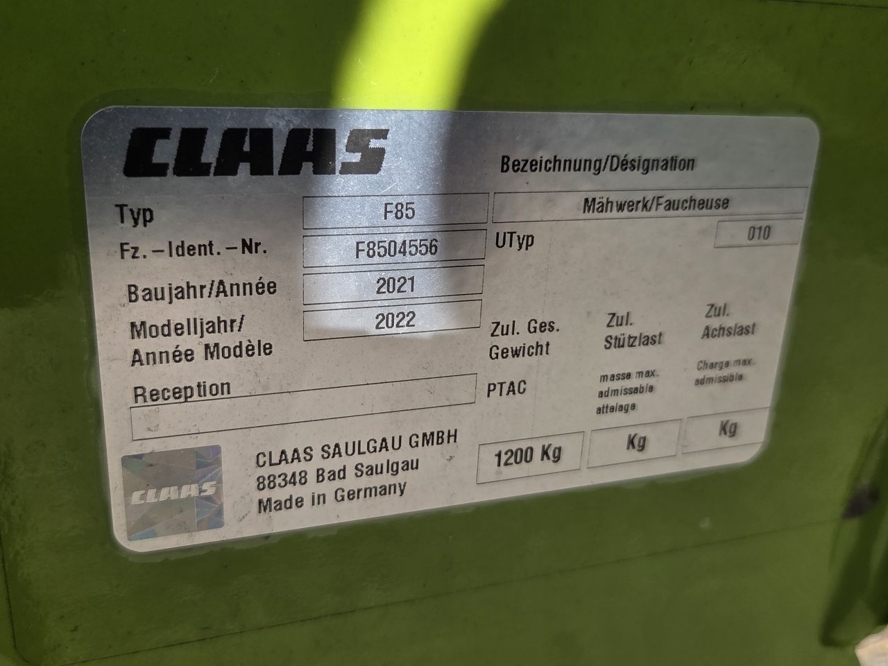 Claas 3200C Disco contour Maaier achter maaier