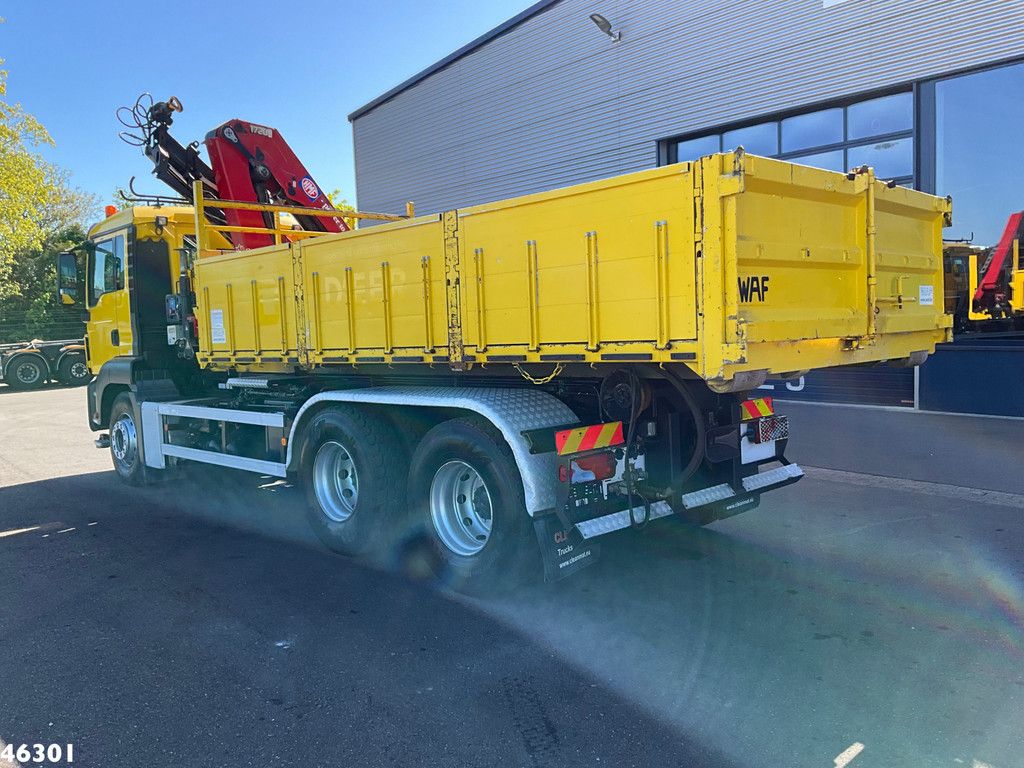 MAN TGA 26.440 VDL 20 Ton haakarmsysteem + Container 10m³ HMF 17 Tonmeter laadkraan