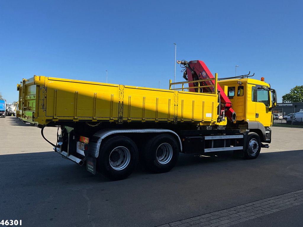 MAN TGA 26.440 VDL 20 Ton haakarmsysteem + Container 10m³ HMF 17 Tonmeter laadkraan