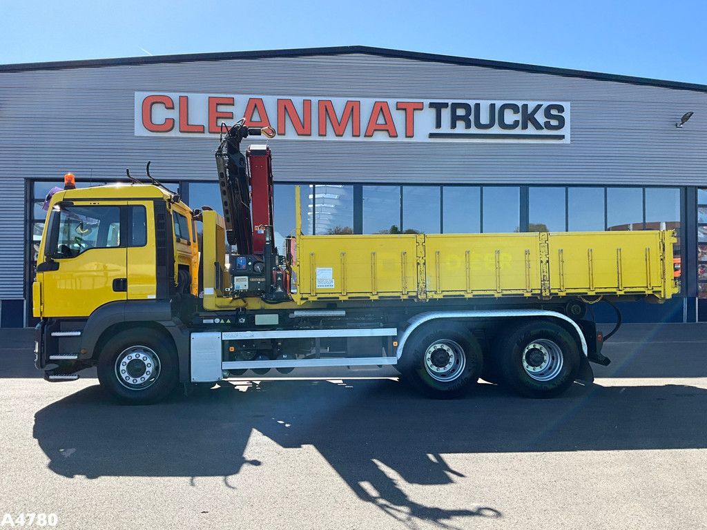 MAN TGA 26.440 VDL 20 Ton haakarmsysteem + Container 10m³ HMF 17 Tonmeter laadkraan