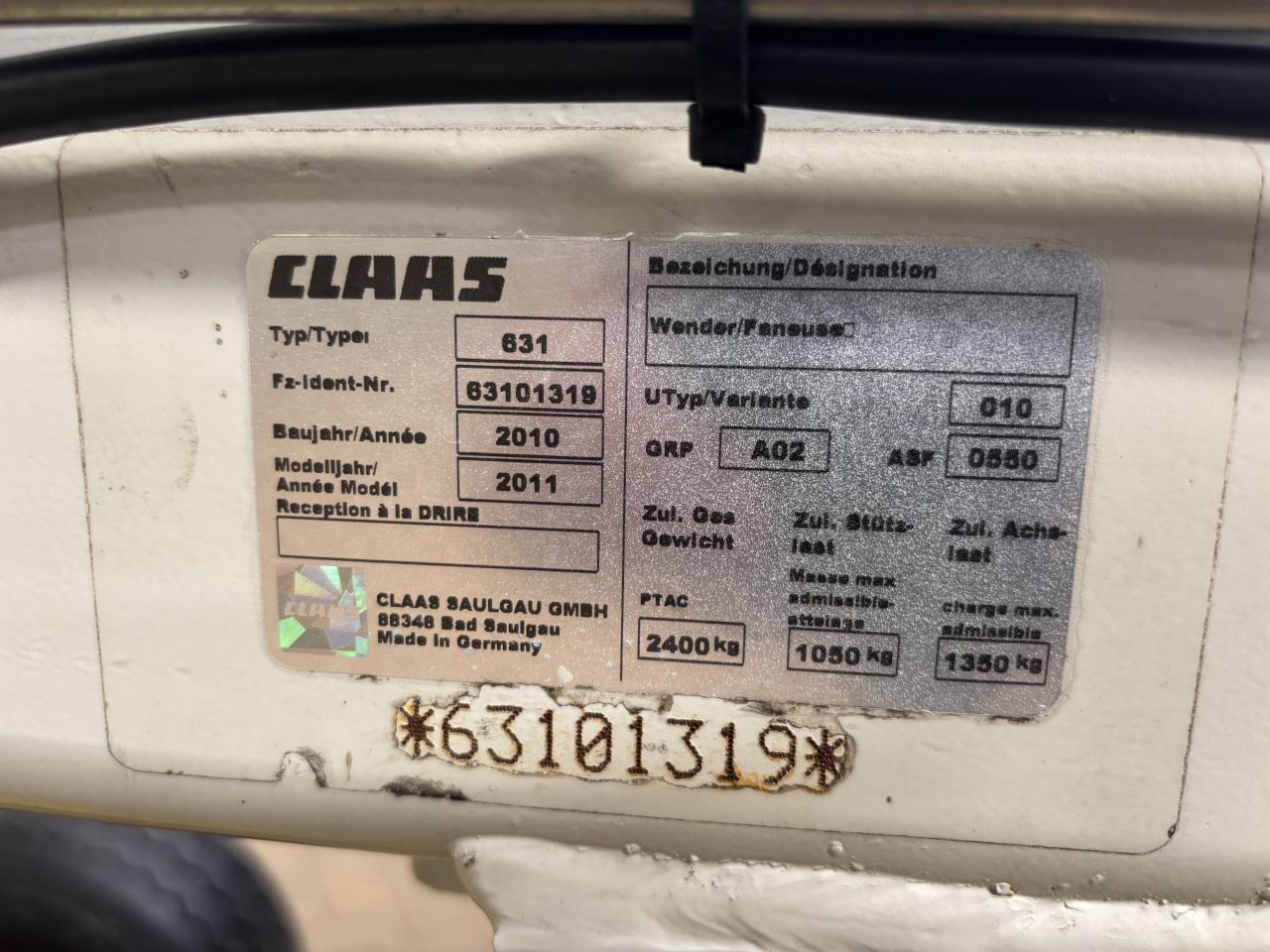 Claas volto 1320 T schudder