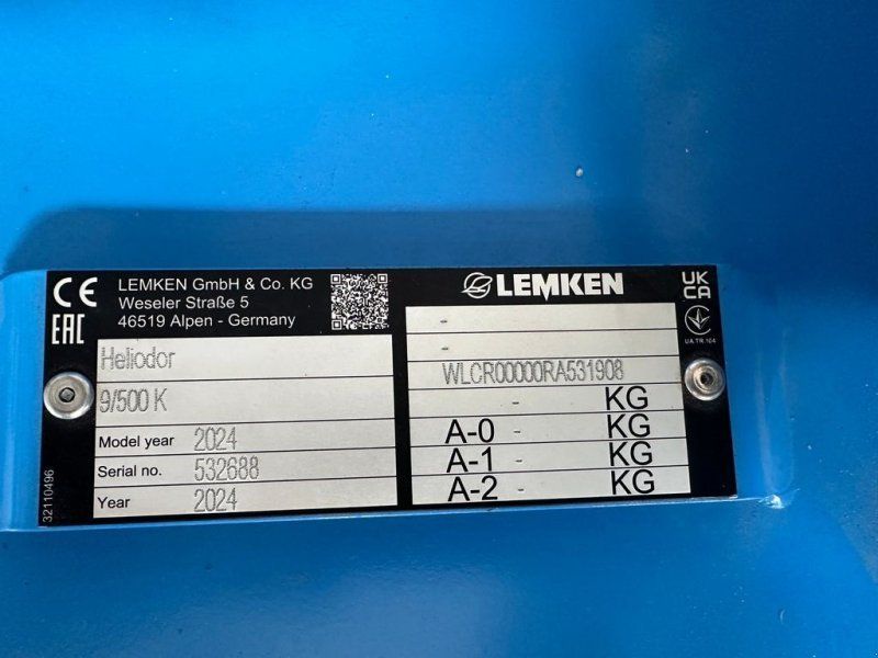 Lemken Heliodor 9/500 K