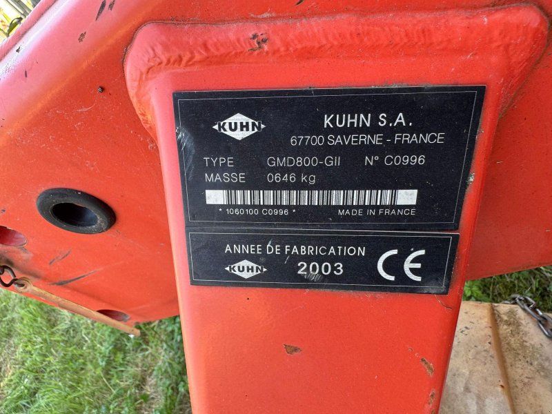 Kuhn GMD 800 G-2