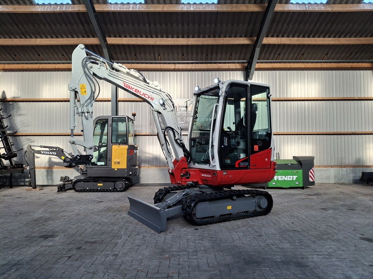 Takeuchi TB230, minigraver, minikraan, BJ2026, Nieuw!
