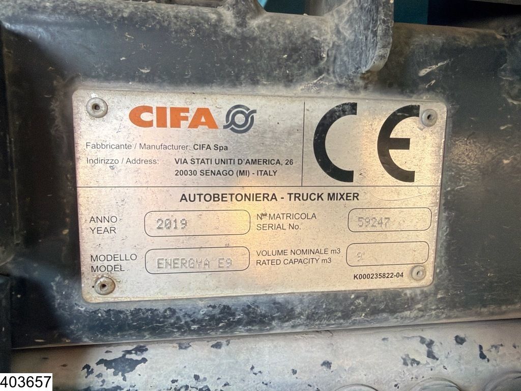 Iveco Stralis 400 CNG 8x2, EURO 6, CIFA 9m3, CNG