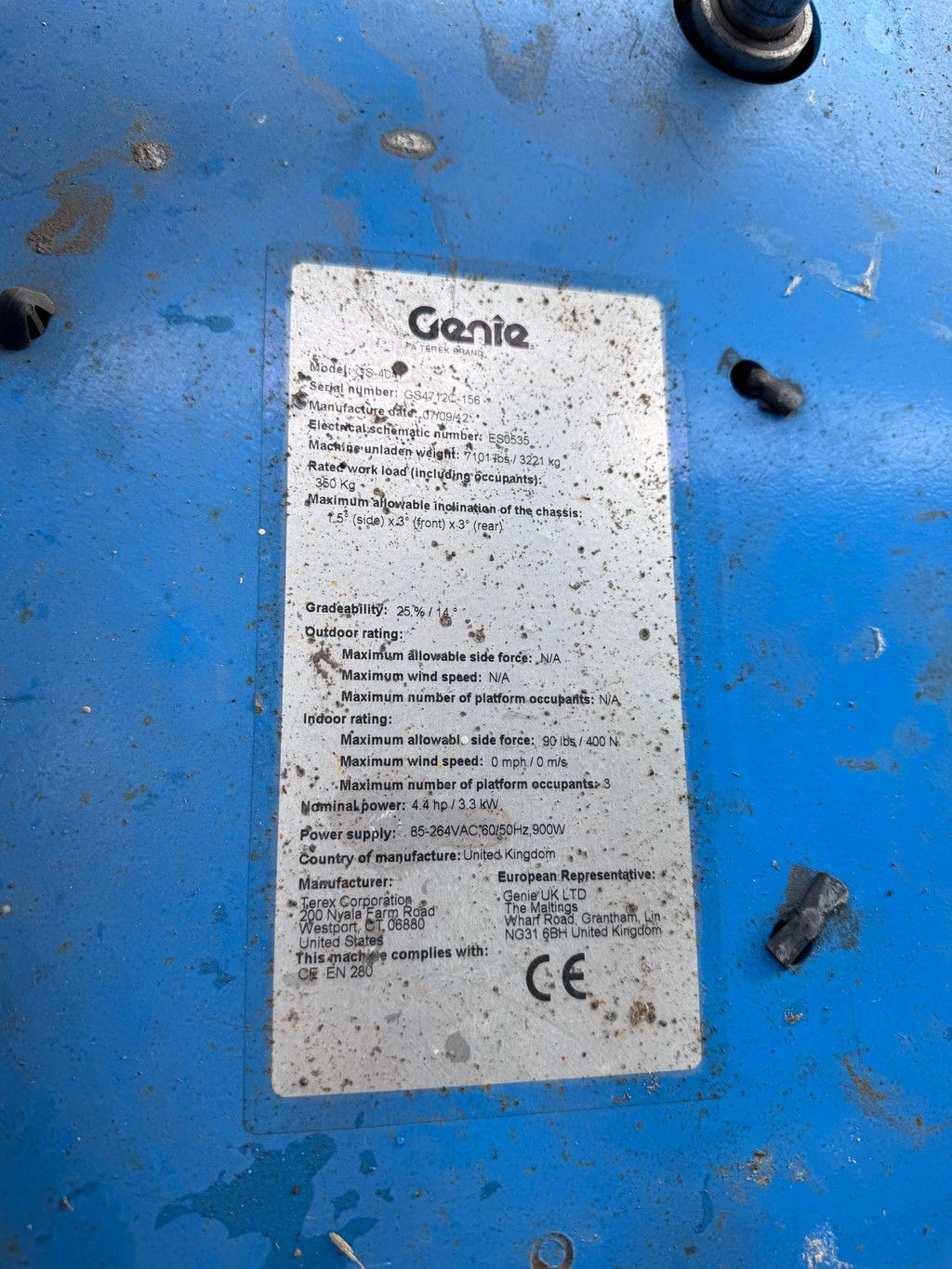 Genie GS3246 Hoogwerker Schaarhoogwerker