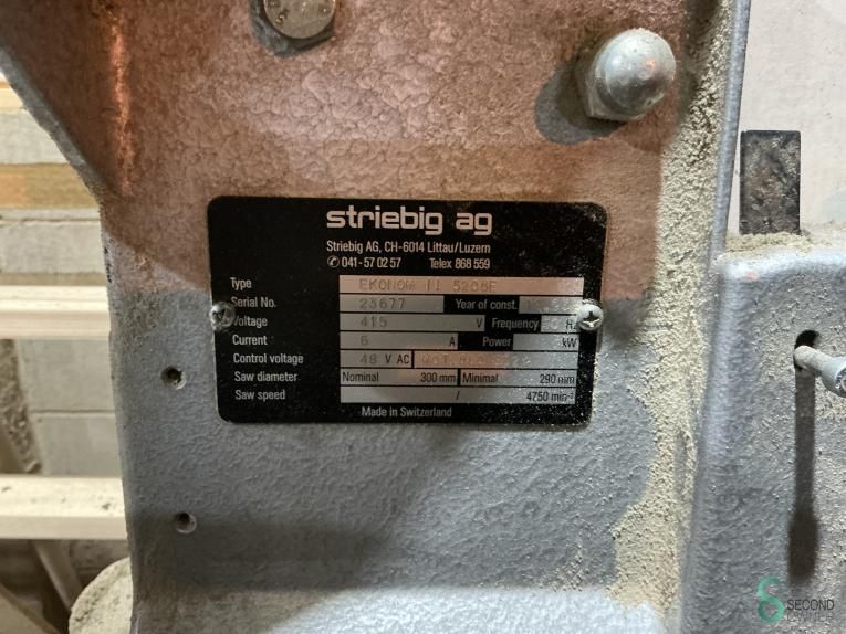 Vertical panel saws Striebig Econom II 5206 E 2005