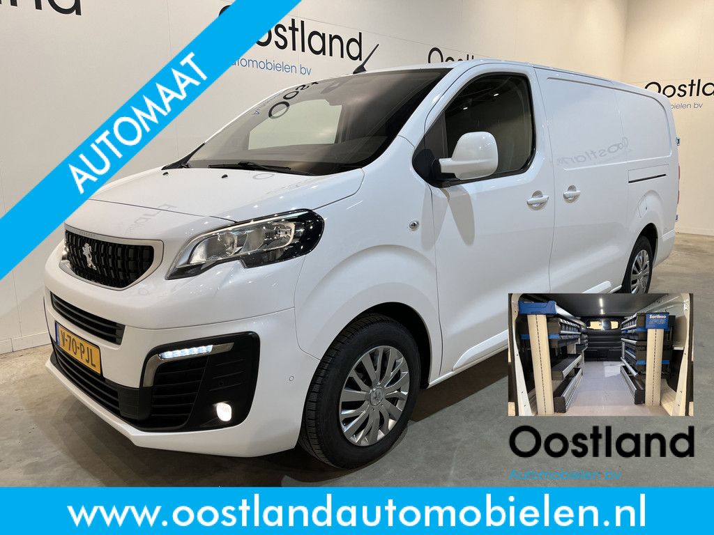 Peugeot Expert 2.0 BlueHDI 120 Long Premium 123 PK Automaat / Servicebus / Sortimo Inrichting / Euro 6 / Schuifdeur L + R / Airco / Cruise Control / Camera / CarPlay / 3-Zits