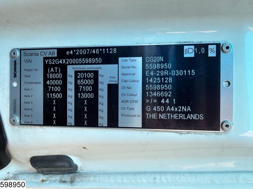 Scania G 450 EURO 6d, ADR