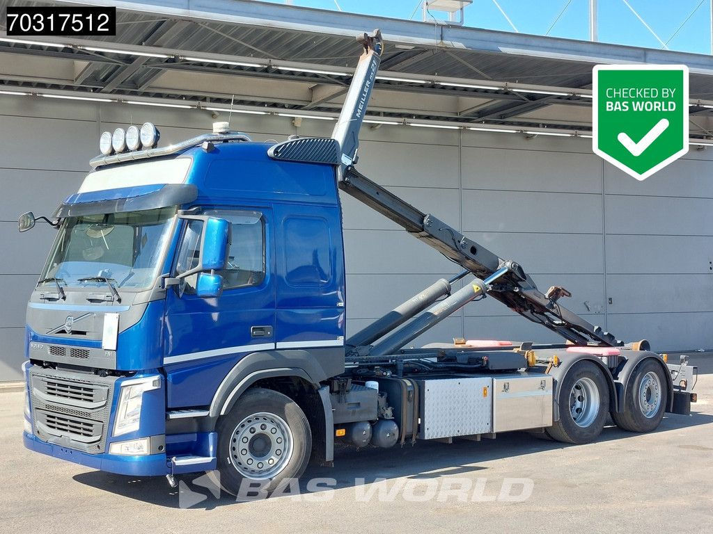 Volvo FM 6X2 Meiller RS 21 65 containersystem Lift+Steering axle Automatic VEB+ Euro 6
