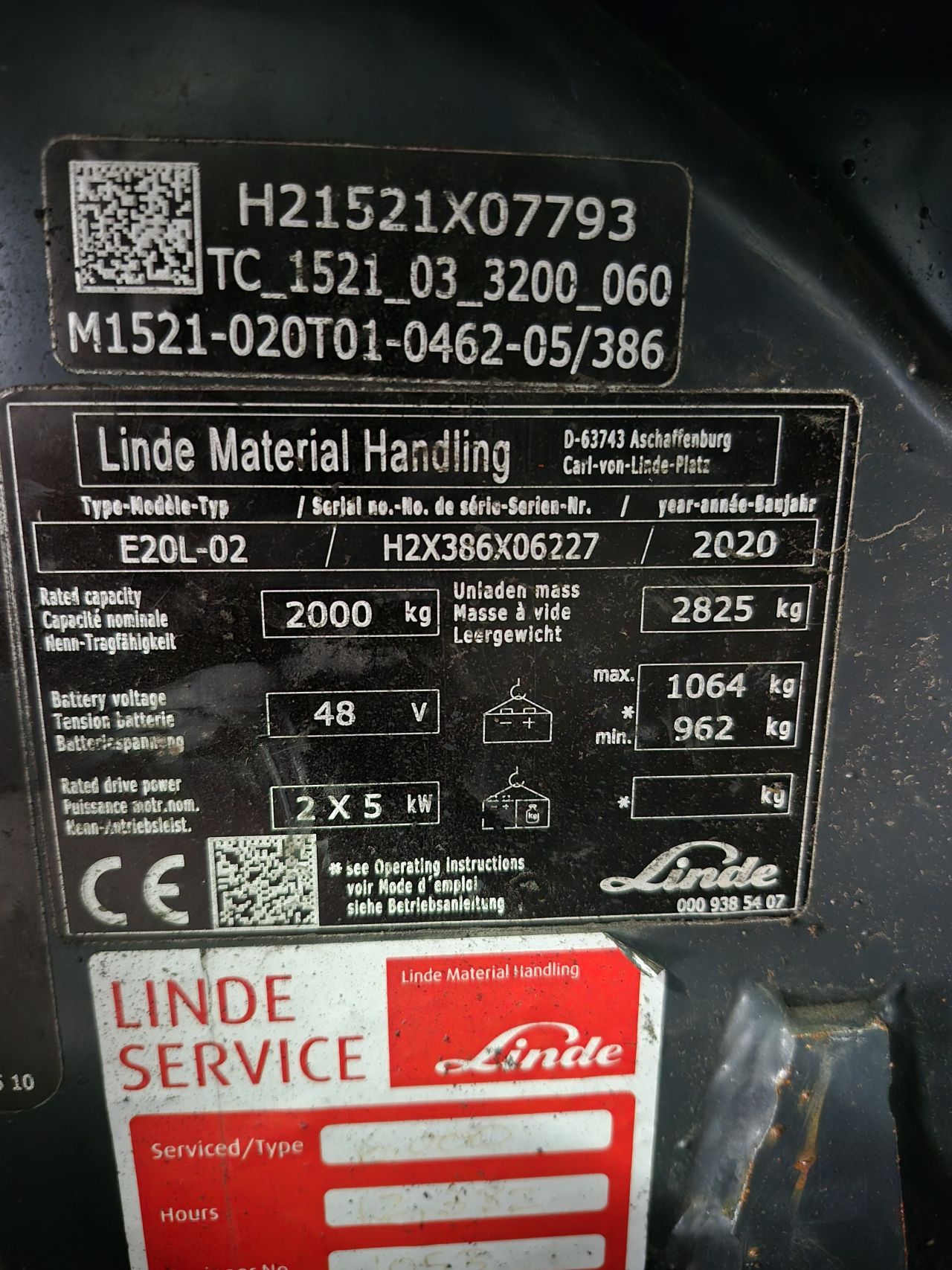 Linde E20L-02 triplex sideshift 4.620 mm bj 2020