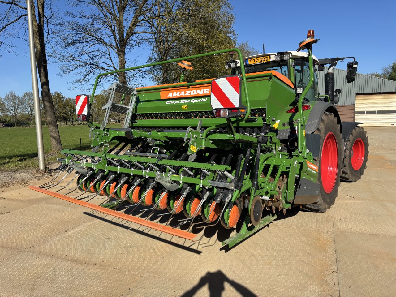 Amazone Cataya zaaimachine met rotorkopeg zaaicombinatie