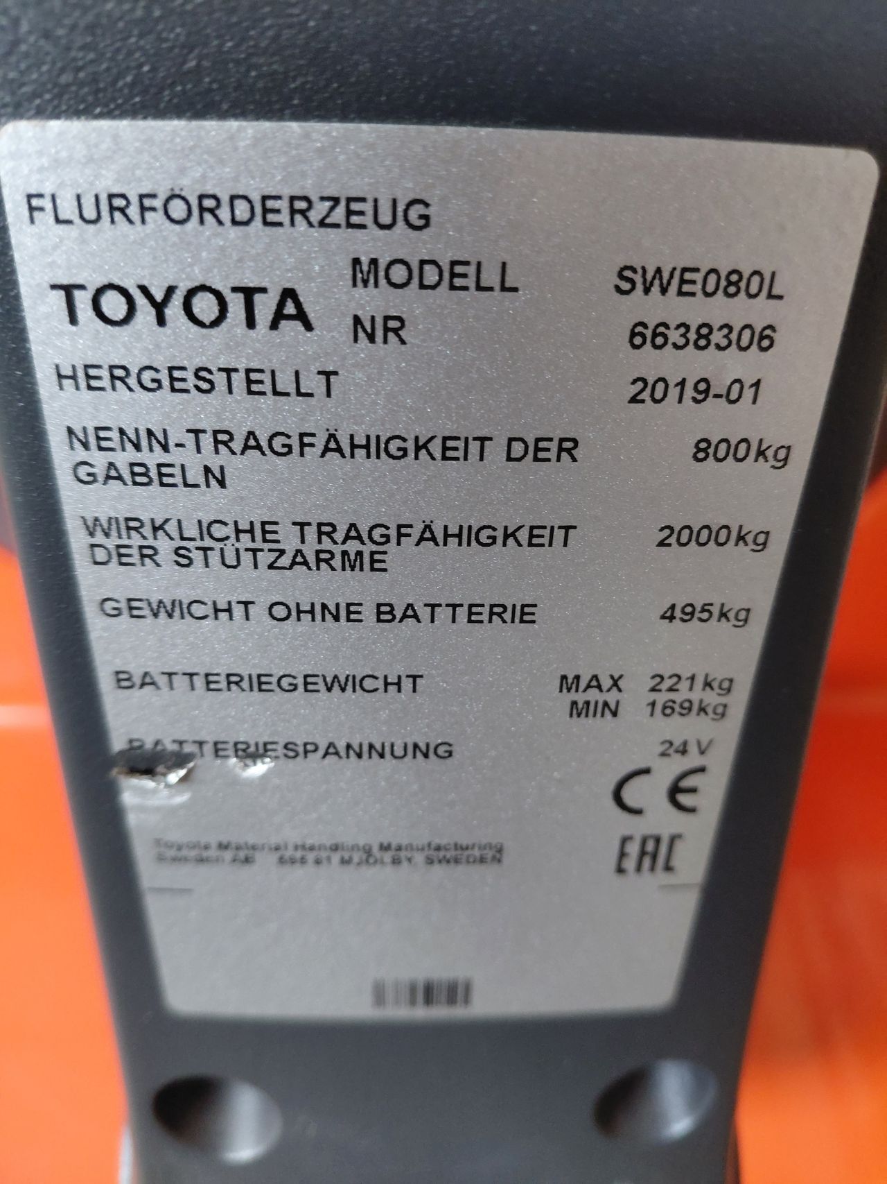 Toyota Swe 080 l