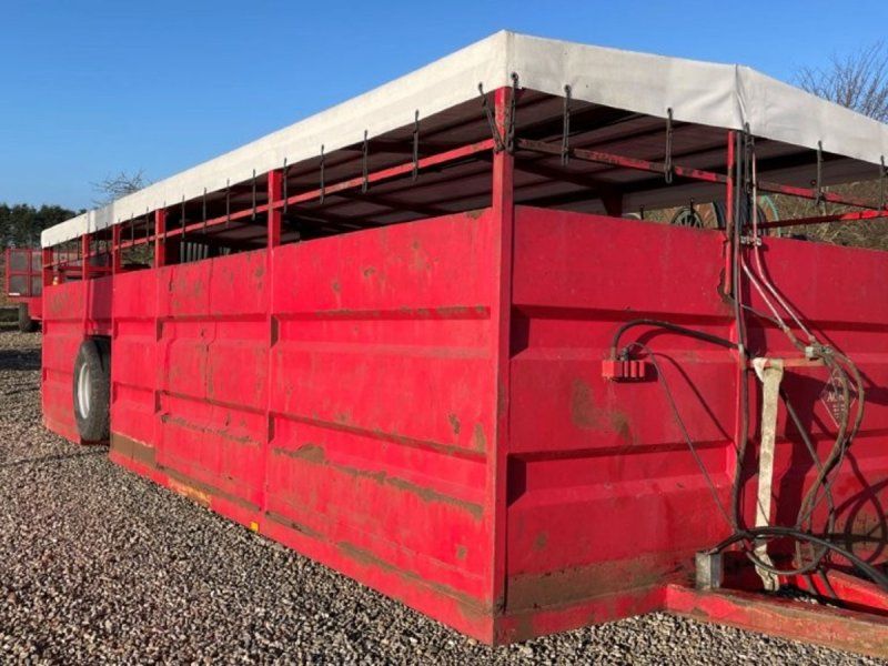 Agro kreaturvogn 8m Kreaturvogn 8m hæve/sænk