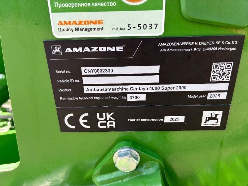 Amazone Centaya 4000 Super