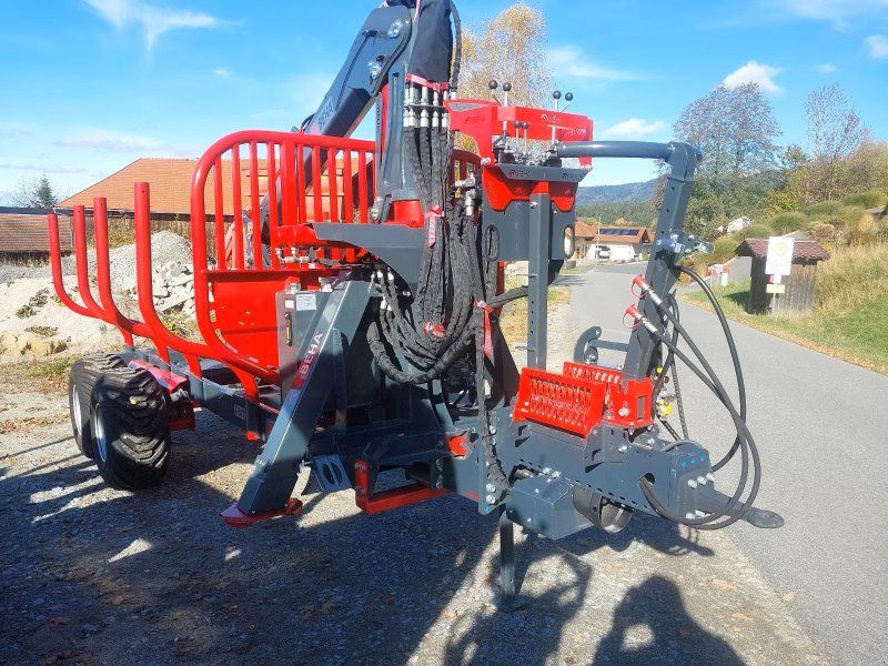 BEHA Rückewagen T810 mit Crane 7050 maschine