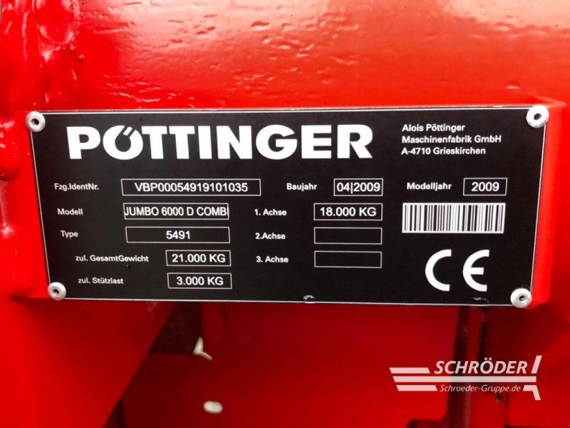 Pöttinger JUMBO 6000 D COMBI TYP 5491