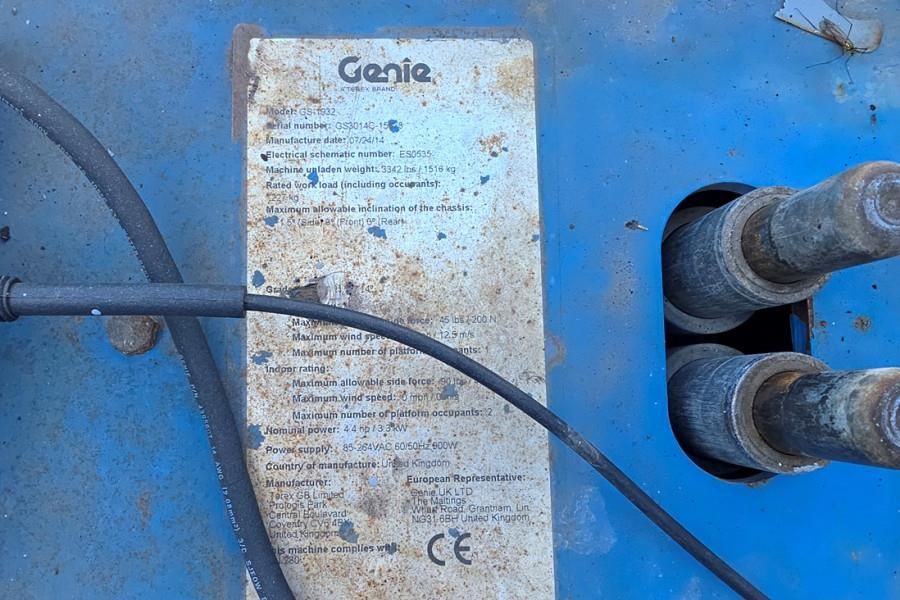 Genie GS1932 Electric, Working Height 7.8 m, 227kg Capac