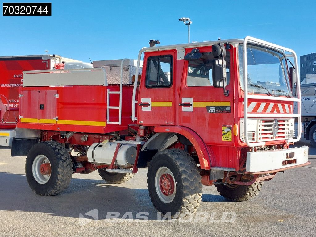 Renault M 180 4X4 4x4 Fire Truck Camiva CCFM 180 Full Steel Manual Firetruck Brandweerwagen