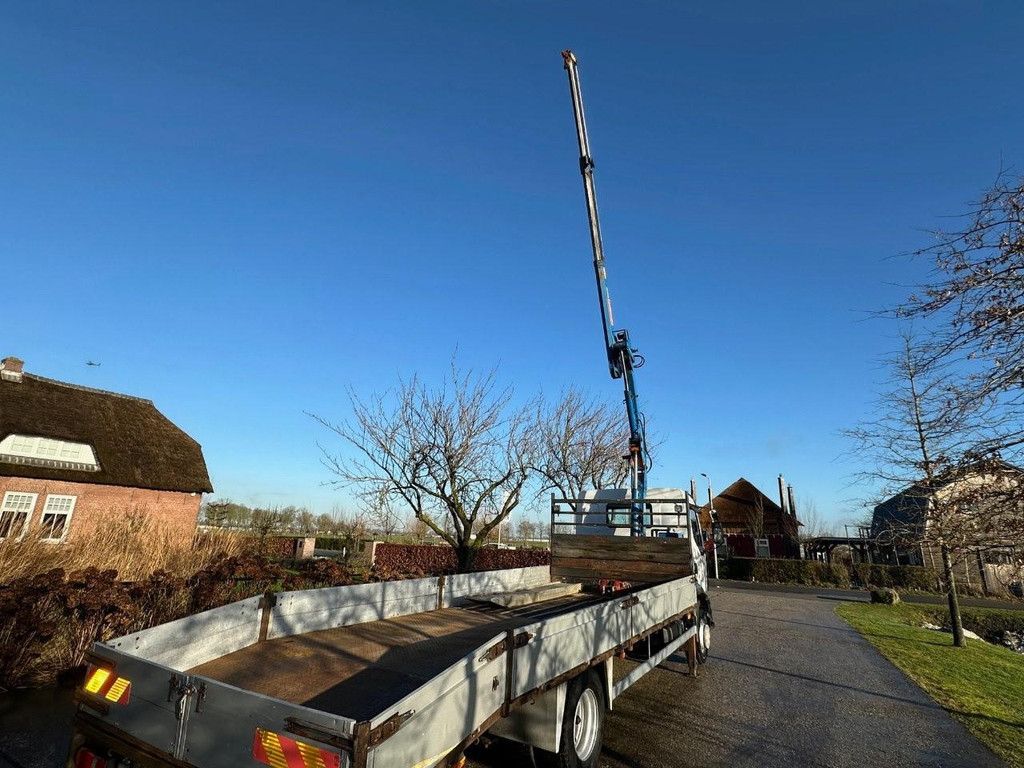 Renault MIDLUM 220-12/C -12C / NL TRUCK / CRANE MKG HLK-80 / MACHINE TRANSPORT / MANUAL / EURO3 / RAMPS AT1009