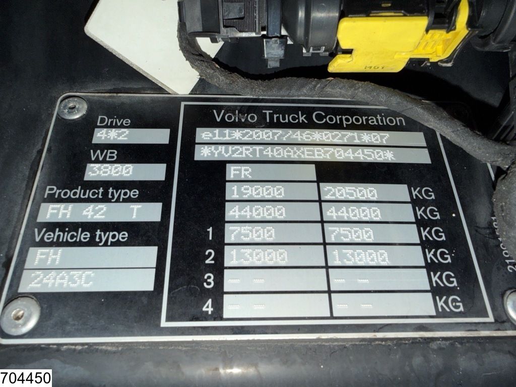 Volvo FH 500 EURO 6, manual transmission