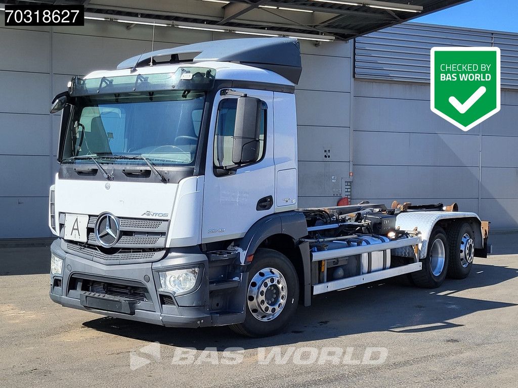 Mercedes Antos 2543 6X2 Lift+Steering Axle HIAB Hooklift Euro 6