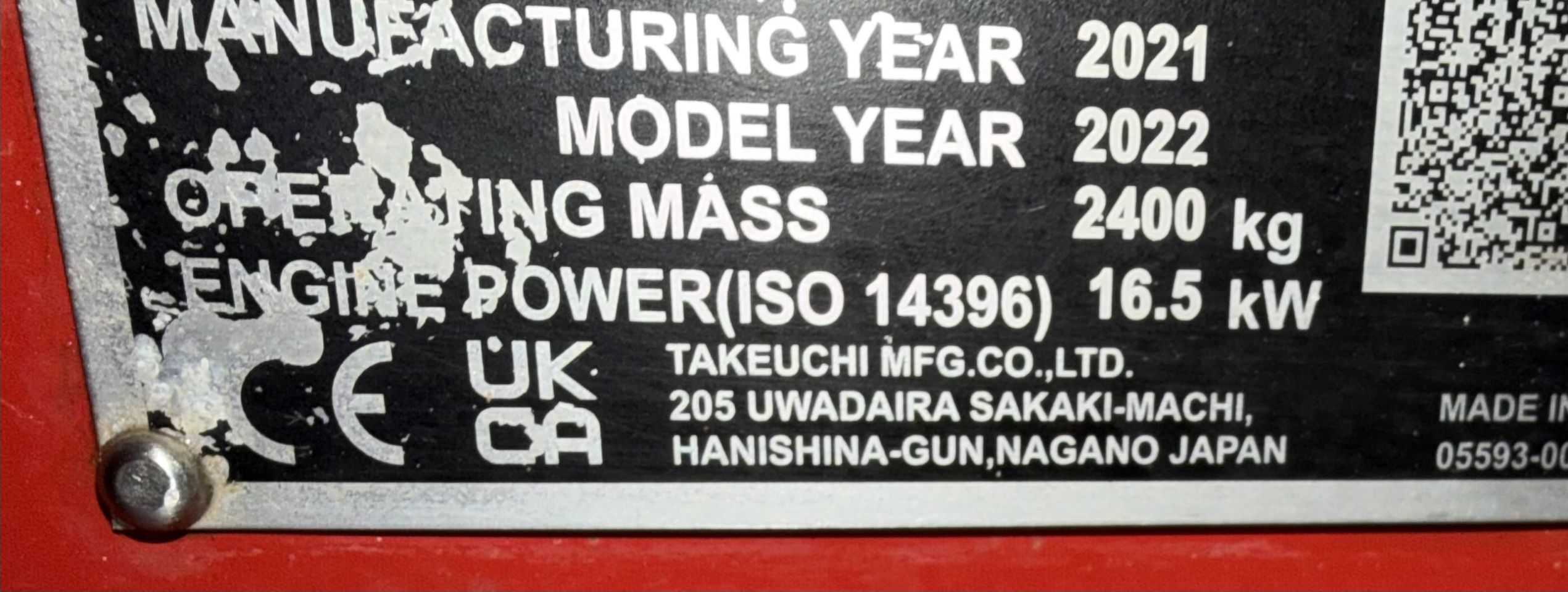 Takeuchi TB225 zo goed als nieuw!!