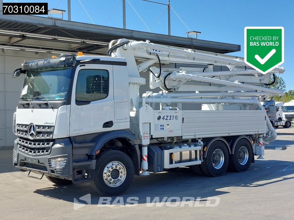 Mercedes Arocs Arocs 2843 6X4 NEW! 31mtr 4x extendable Bonneux concrete pump Remote Control Euro 6