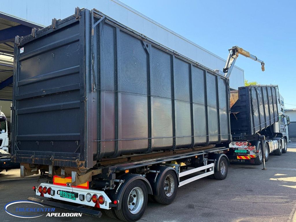 MAN TGS 35.510 + Tipping trailer, Detachable loading crane, 8x2 + Hydrodrive = 8x4 TC11366