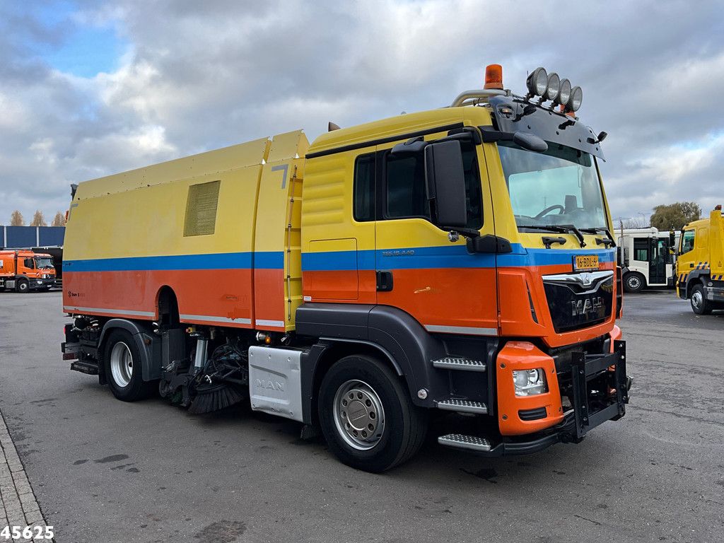 Man TGS 18.440 Euro 6 Beam S9000 Wegdekreiniger links en rechts vegend!
