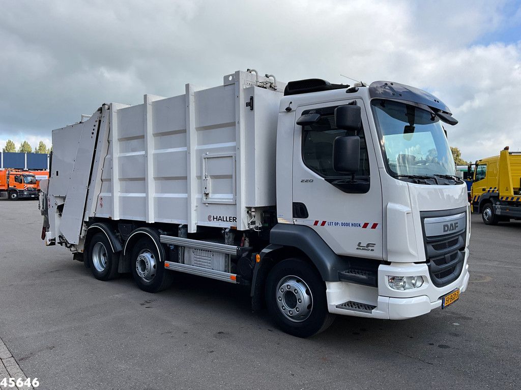 DAF FAG LF 220 Euro 6 Haller 14m³ Just 123.721 km!