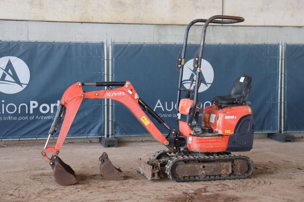 Mini excavator Kubota K008-3 Diesel 7.4kW 2015