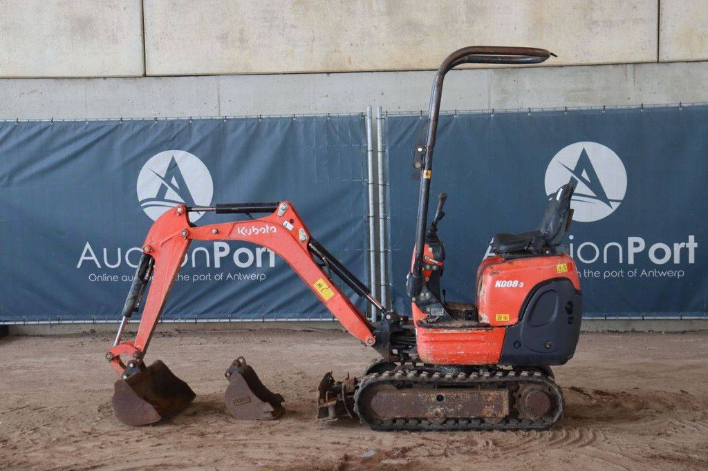Mini excavator Kubota K008-3 Diesel 7.4kW 2015