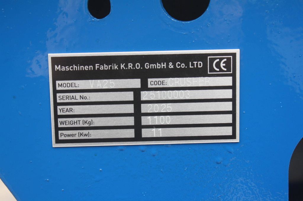 Crusher VA25 Diesel 11kW 2025