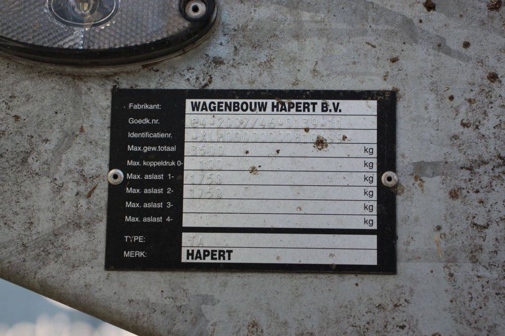 Hapert TA Trailer 3500kg 2018 New