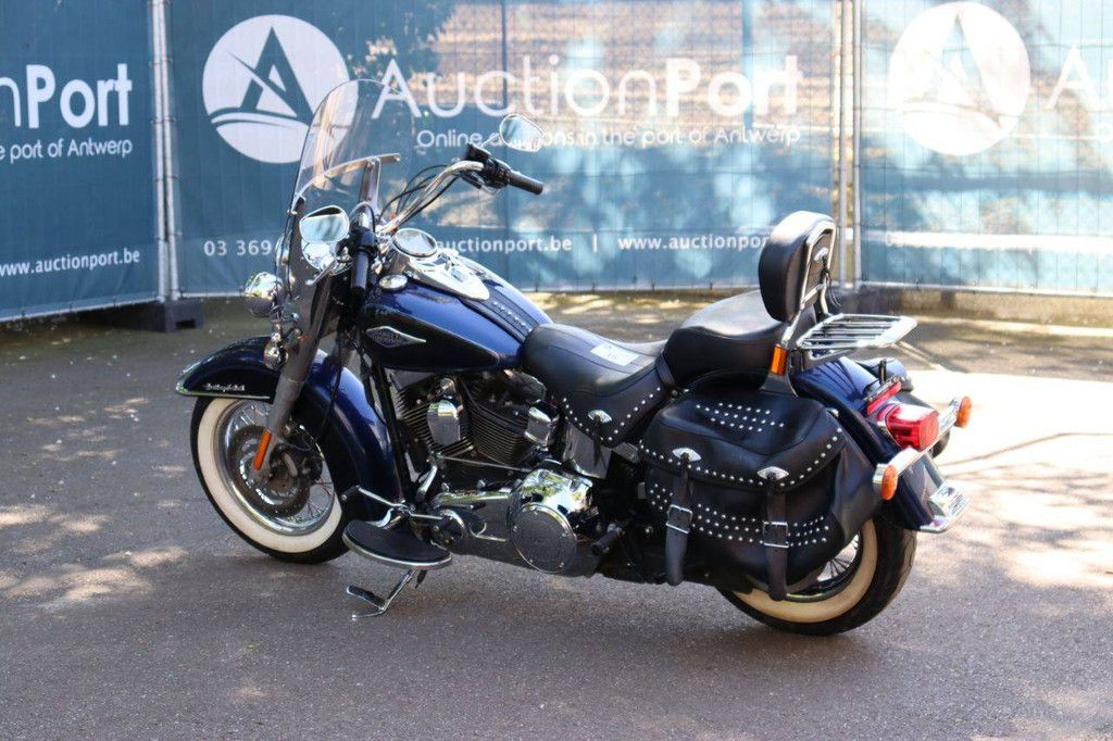 Motorcycle Harley-Davidson Heritage Softail Classic Petrol 2014