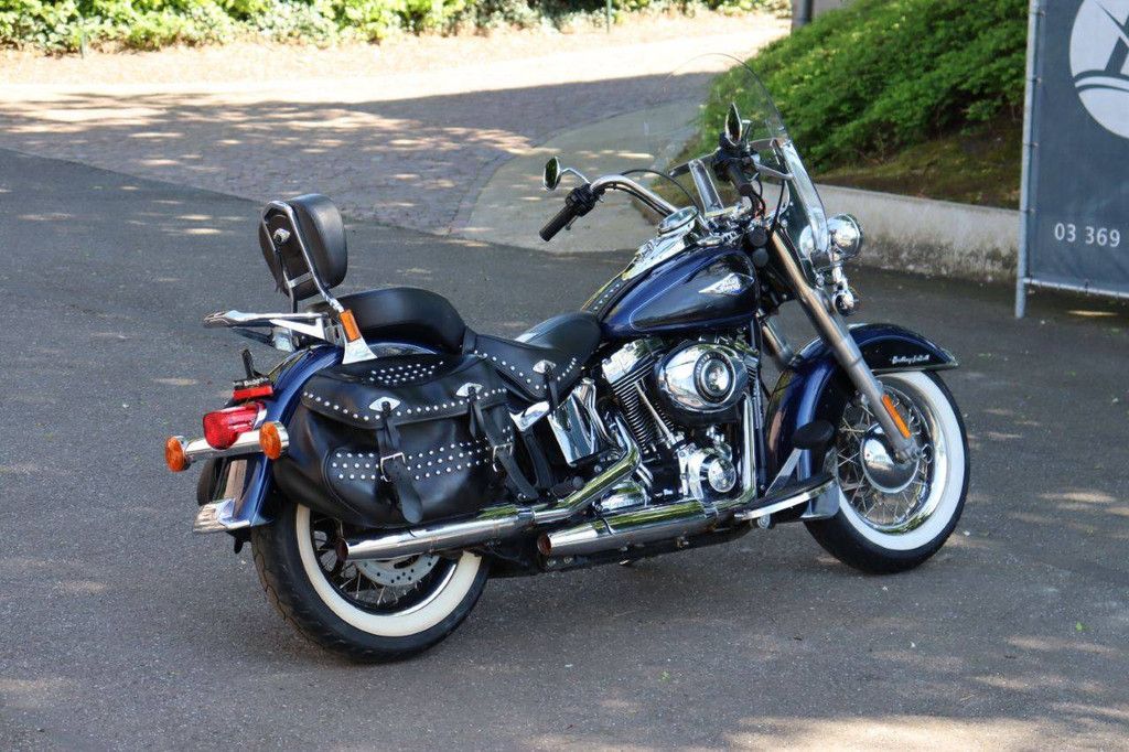 Motorcycle Harley-Davidson Heritage Softail Classic Petrol 2014