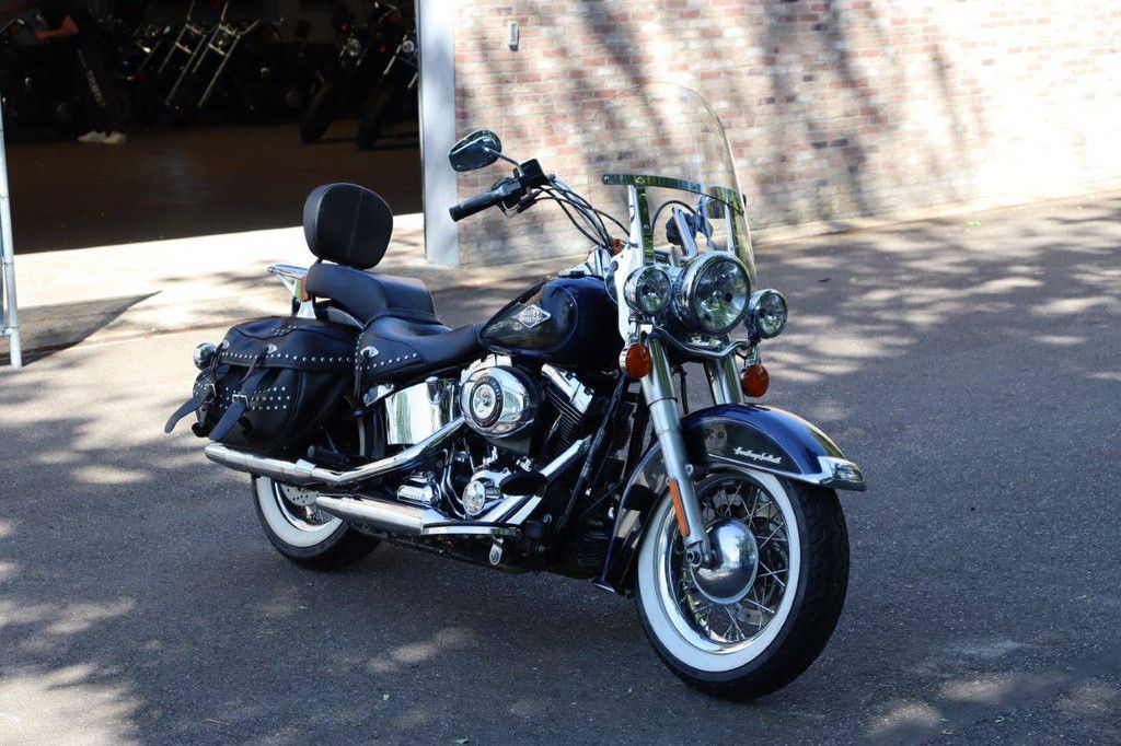 Motorcycle Harley-Davidson Heritage Softail Classic Petrol 2014