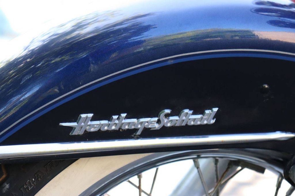 Motorcycle Harley-Davidson Heritage Softail Classic Petrol 2014