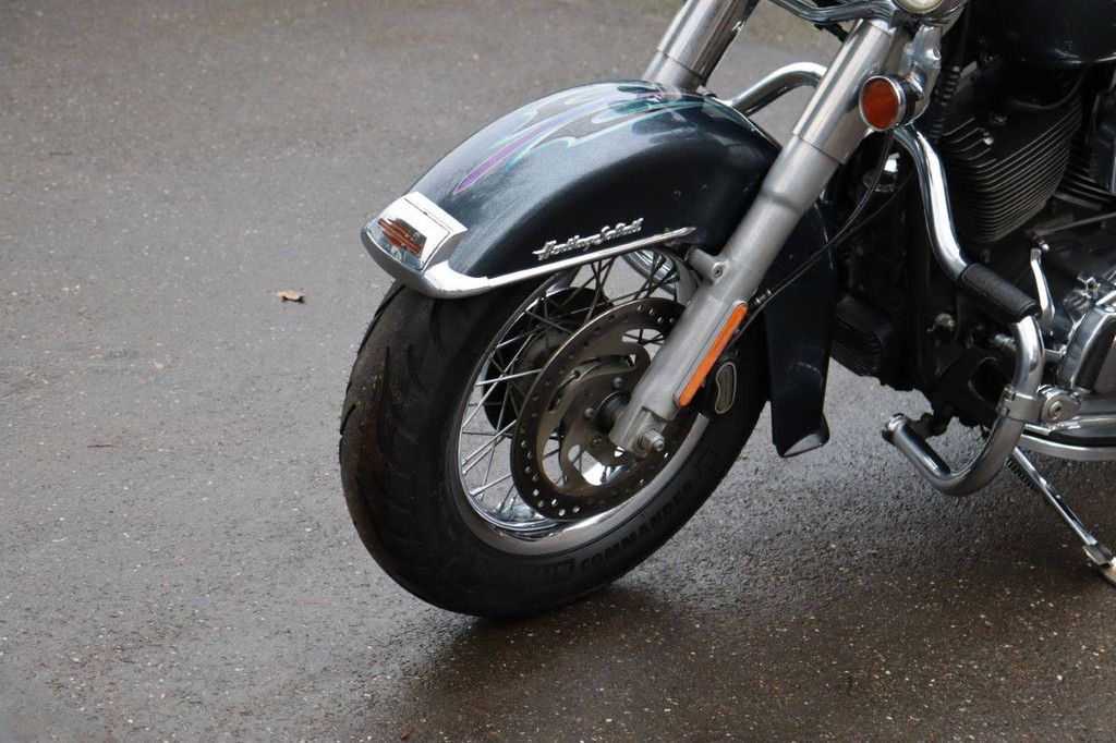 Motorcycle Harley Davidson Heritage Softail Classic Petrol 2015