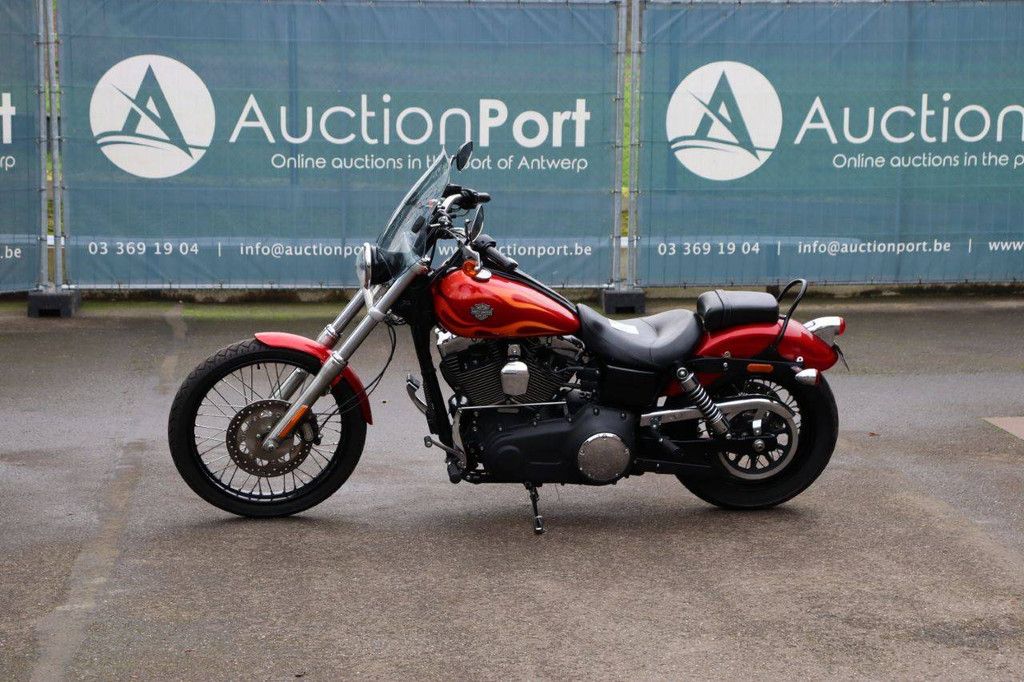 Motorcycle Harley Davidson Dyna Wide Glide Petrol 2012