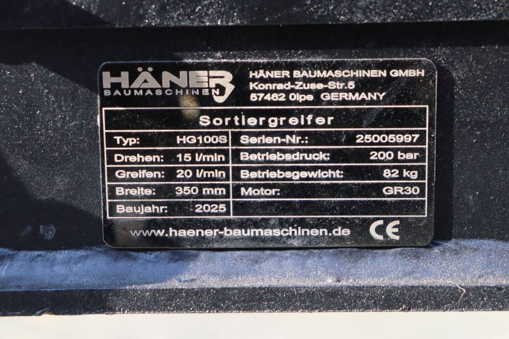 Häner HG100S Greifer 2025 Neu