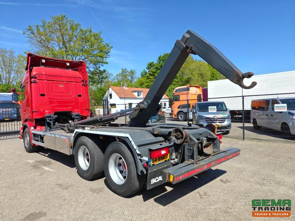 Scania R 560 V8 6x2 Highline Euro6 - 20T Hooklift - Folding Bumper - Double Jaw Coupling - Full Air - NL Truck