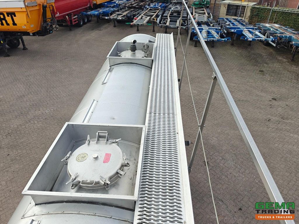 Magyar SR A1 SD2A0N SRMAGS 25000L - Chemie/Agro Geïsolleerde Tank - Hydraulische Lospomp - 1 Compartiment - Alcoa - 5380KG - SAF assen Schijfrem
