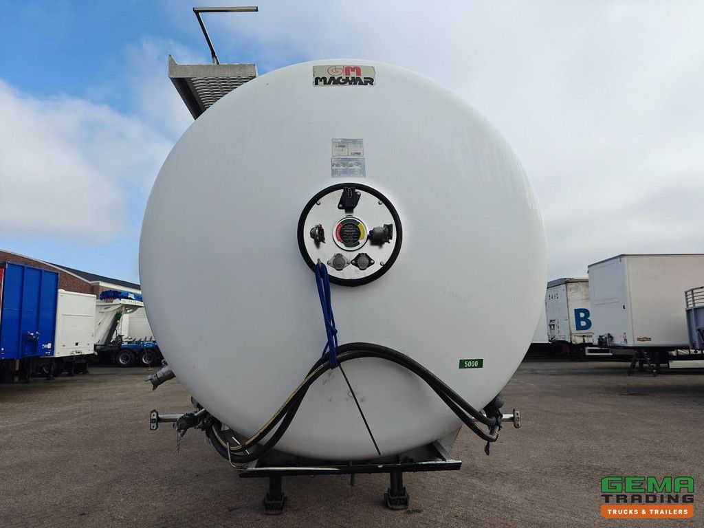 Magyar SR A1 SD2A0N SRMAGS 25000L - Chemie/Agro Geïsolleerde Tank - Hydraulische Lospomp - 1 Compartiment - Alcoa - 5380KG - SAF assen Schijfrem