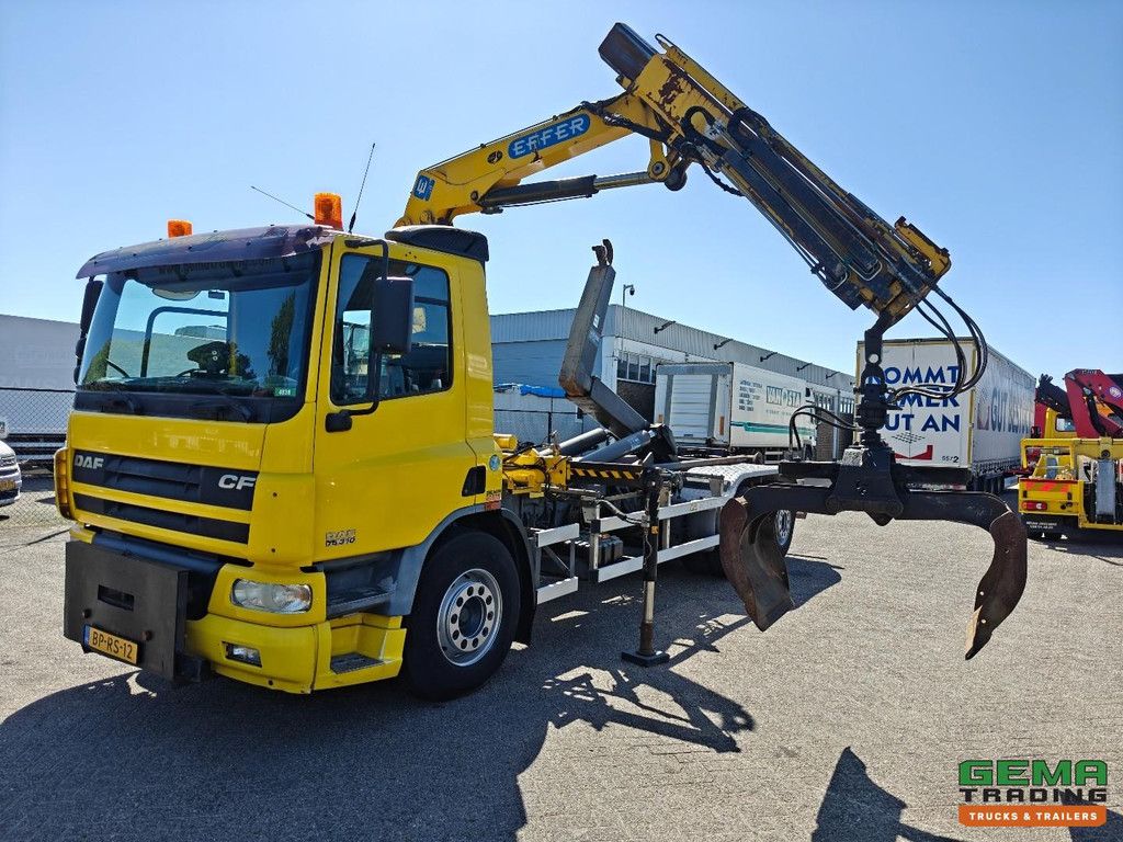 DAF CF 75.310 FAN 6x2/4 Day Cab Euro3 - 21T VDL Hooklift System + Effer 120-2S + Rotator + Grapple - Manual Transmission