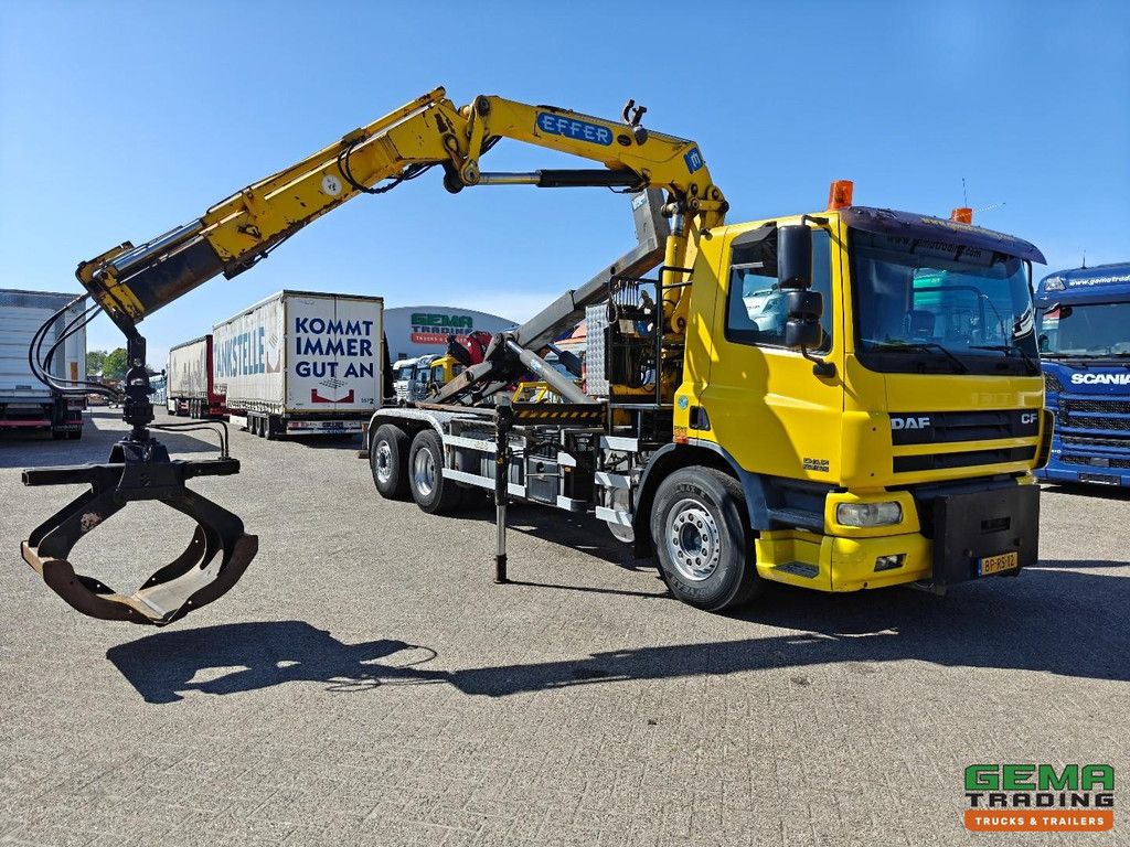 DAF CF 75.310 FAN 6x2/4 Day Cab Euro3 - 21T VDL Hooklift System + Effer 120-2S + Rotator + Grapple - Manual Transmission